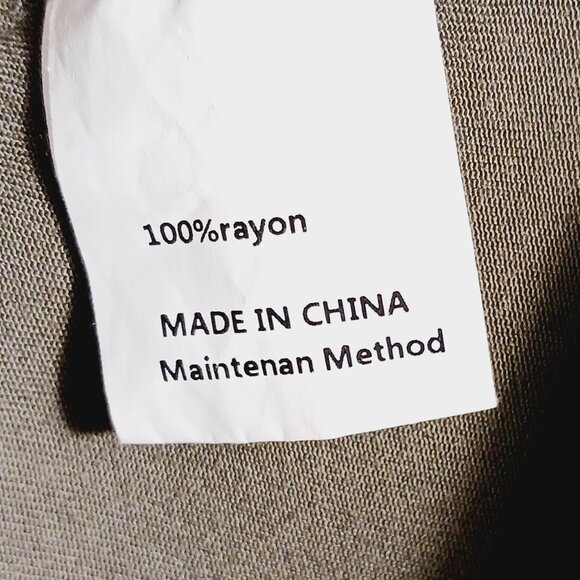 Anrabess, Tiered Midi Dress, Khaki Green, Size Large, Smocking, Tiered, Peasant - Picture 15 of 16